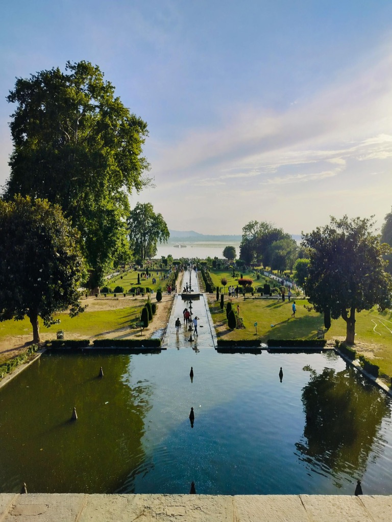 A Mughal garden water channel in Srinagar